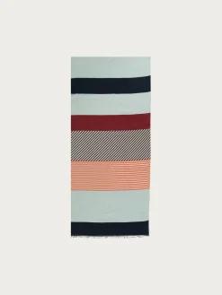 Baumwollschal mit Colour Blocking Design