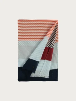 Baumwollschal mit Colour Blocking Design