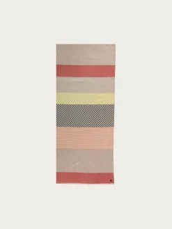 Baumwollschal mit Colour Blocking Design