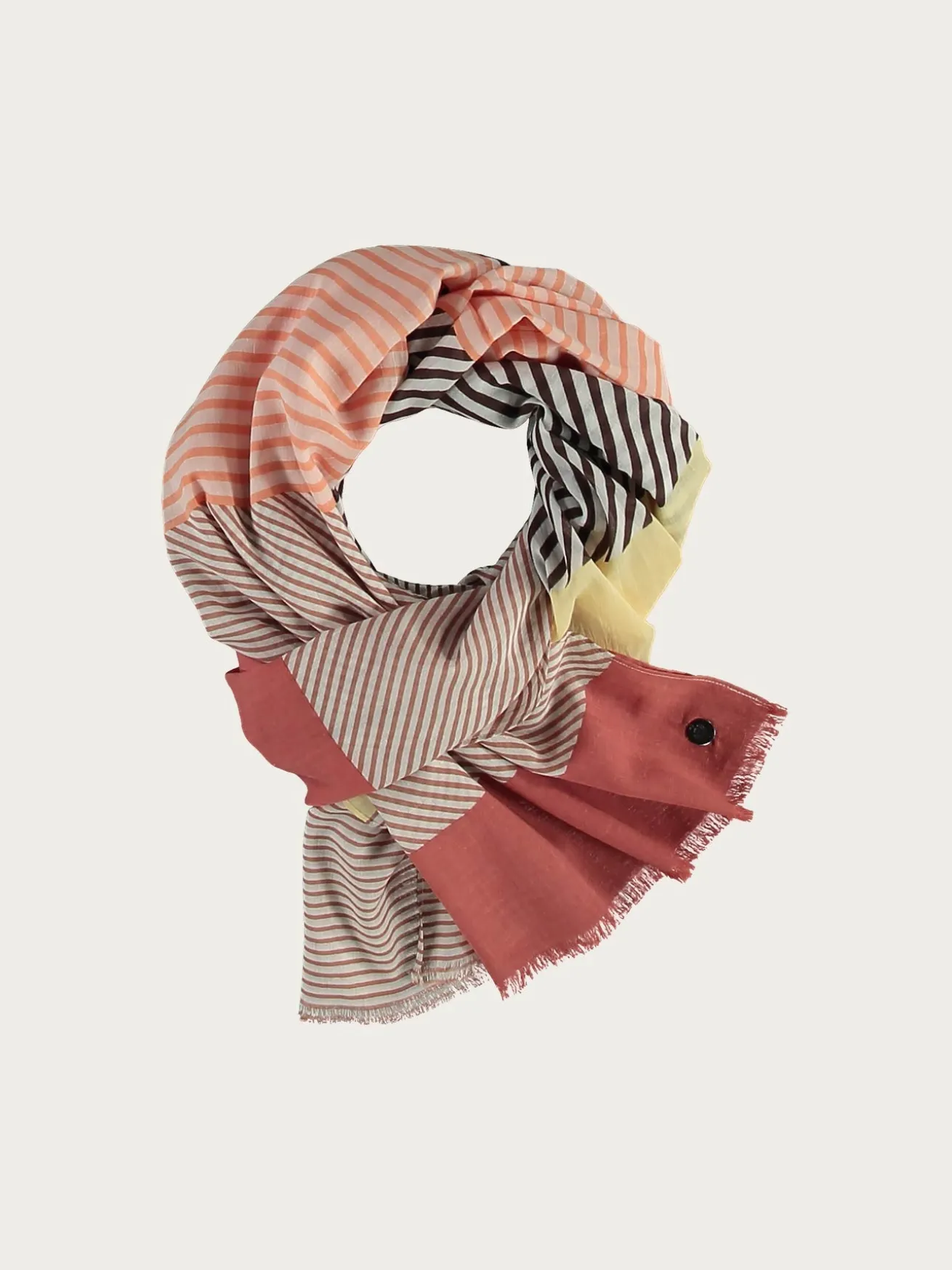 Baumwollschal mit Colour Blocking Design