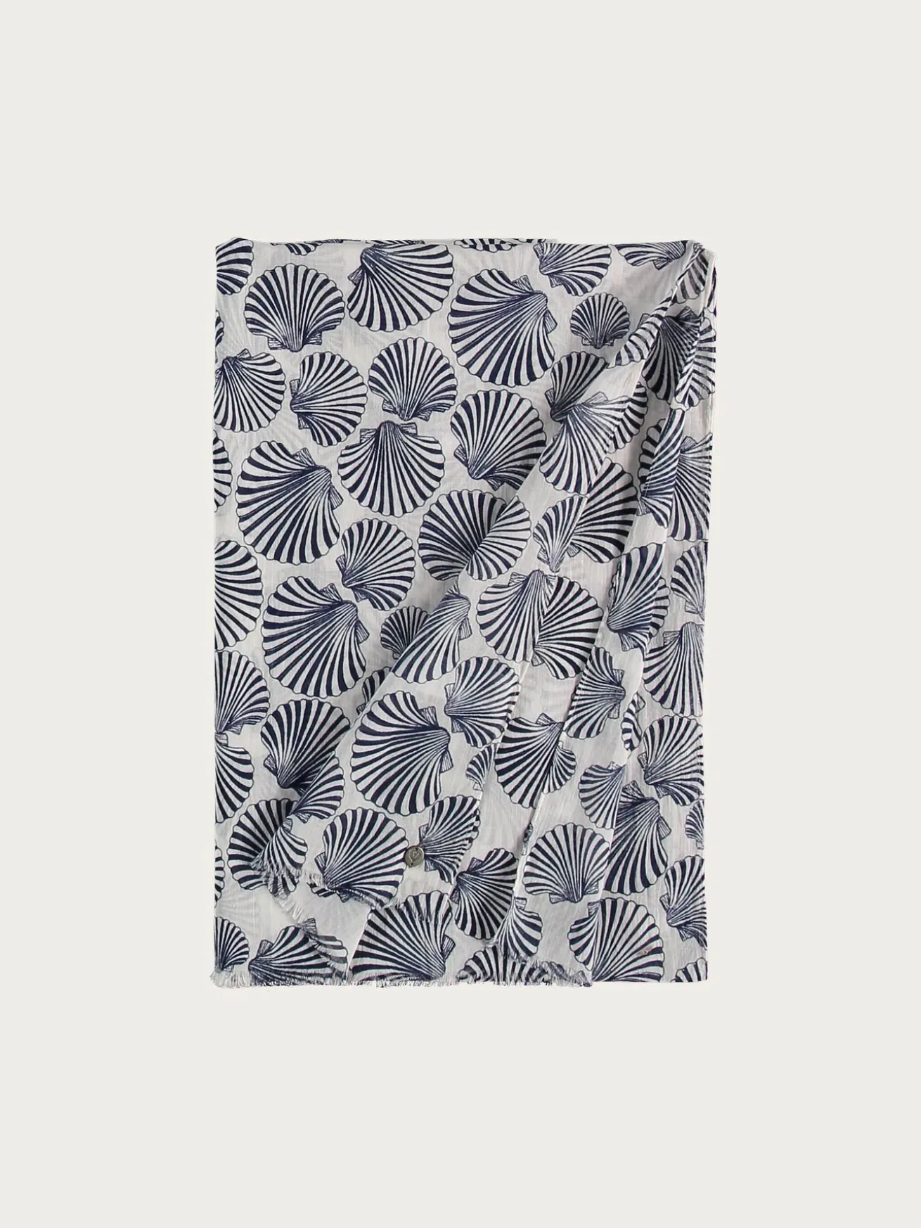 Baumwollschal mit Muschel-Design
