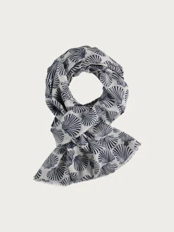 Baumwollschal mit Muschel-Design