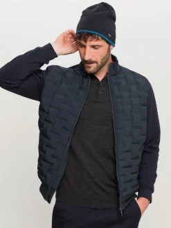 bugatti Strickmütze mit farblich abgesetztem Rand
