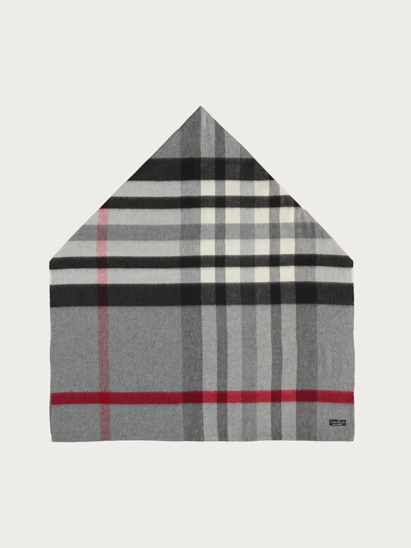Cashmink-Loop mit FRAAS Plaid Karo - Made in Germany