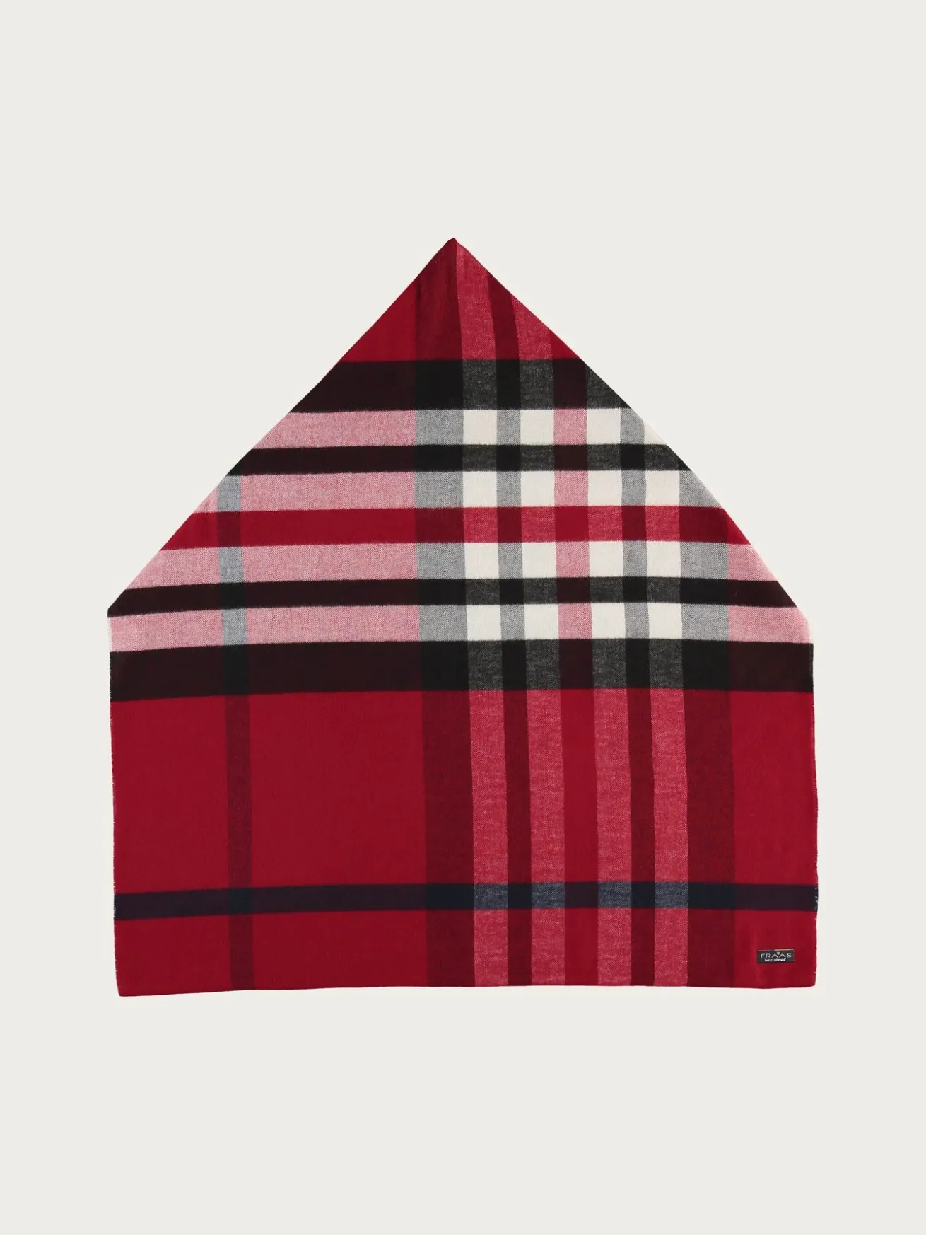 Cashmink-Loop mit FRAAS Plaid Karo - Made in Germany