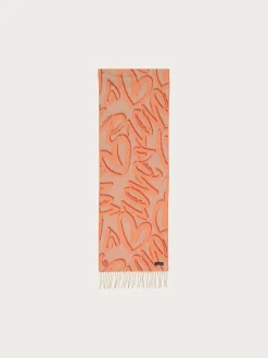 Cashmink-Schal LOVE mit Herz-Design