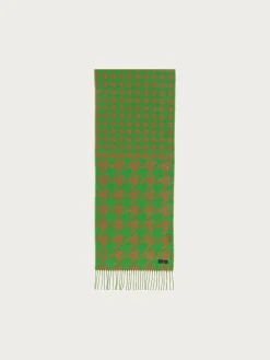 Cashmink-Schal mit Hahnentritt-Mix
