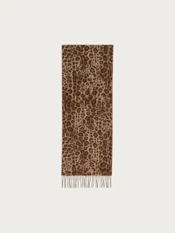 Cashmink-Schal mit Leo-Design