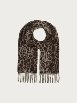 Cashmink-Schal mit Leo-Design