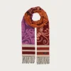 Cashmink-Schal mit Paisley- und Leo-Design