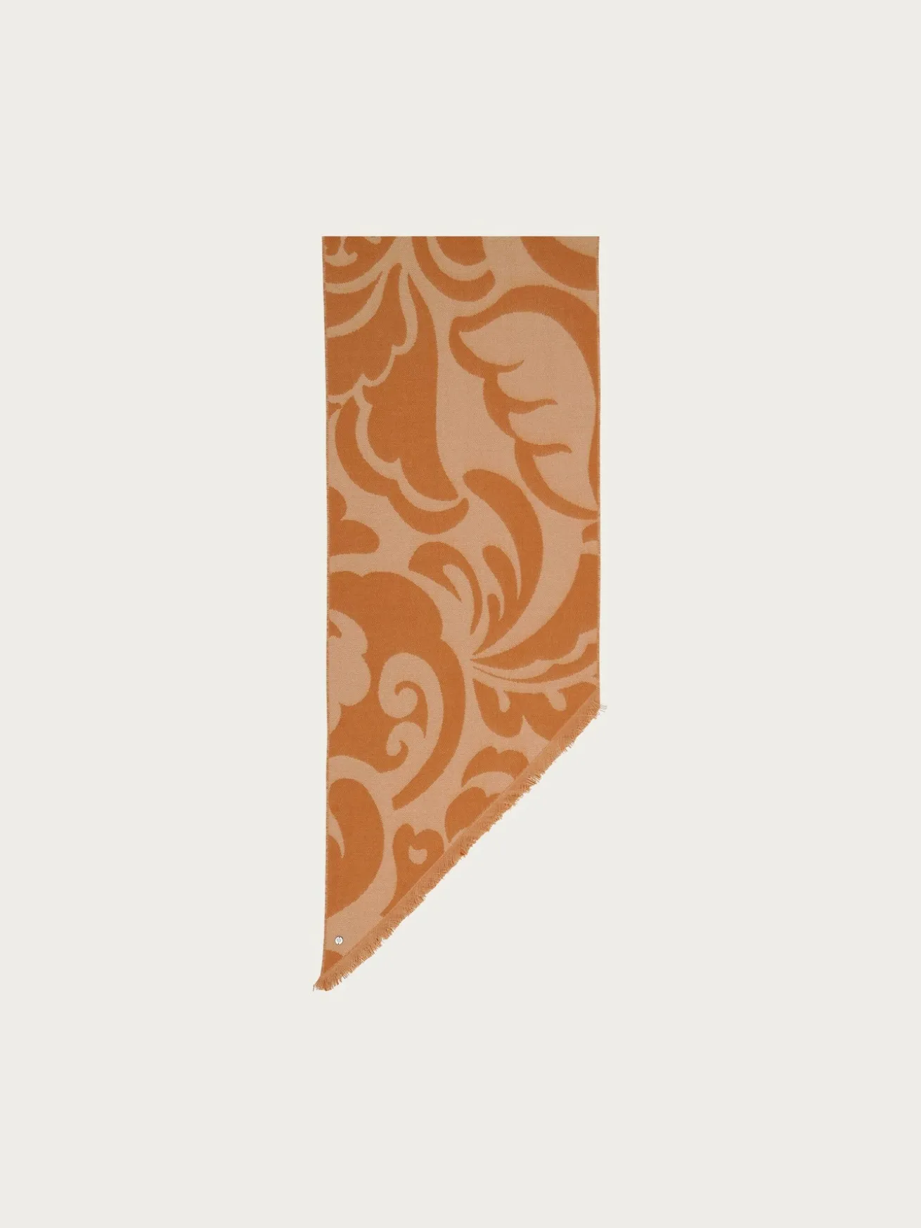 Cashmink-Schal mit Ranken-Design und Bias Cut