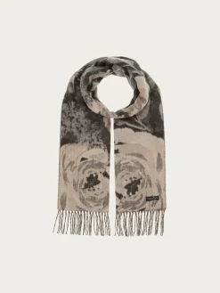 Cashmink-Schal mit romantischem Blumen-Design