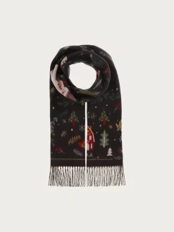 Cashmink-Schal mit Weihnachts-Design - Made in Germany