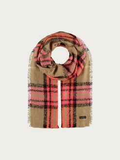 Cashmink-Stola mit FRAAS Plaid Karo - Made in Germany