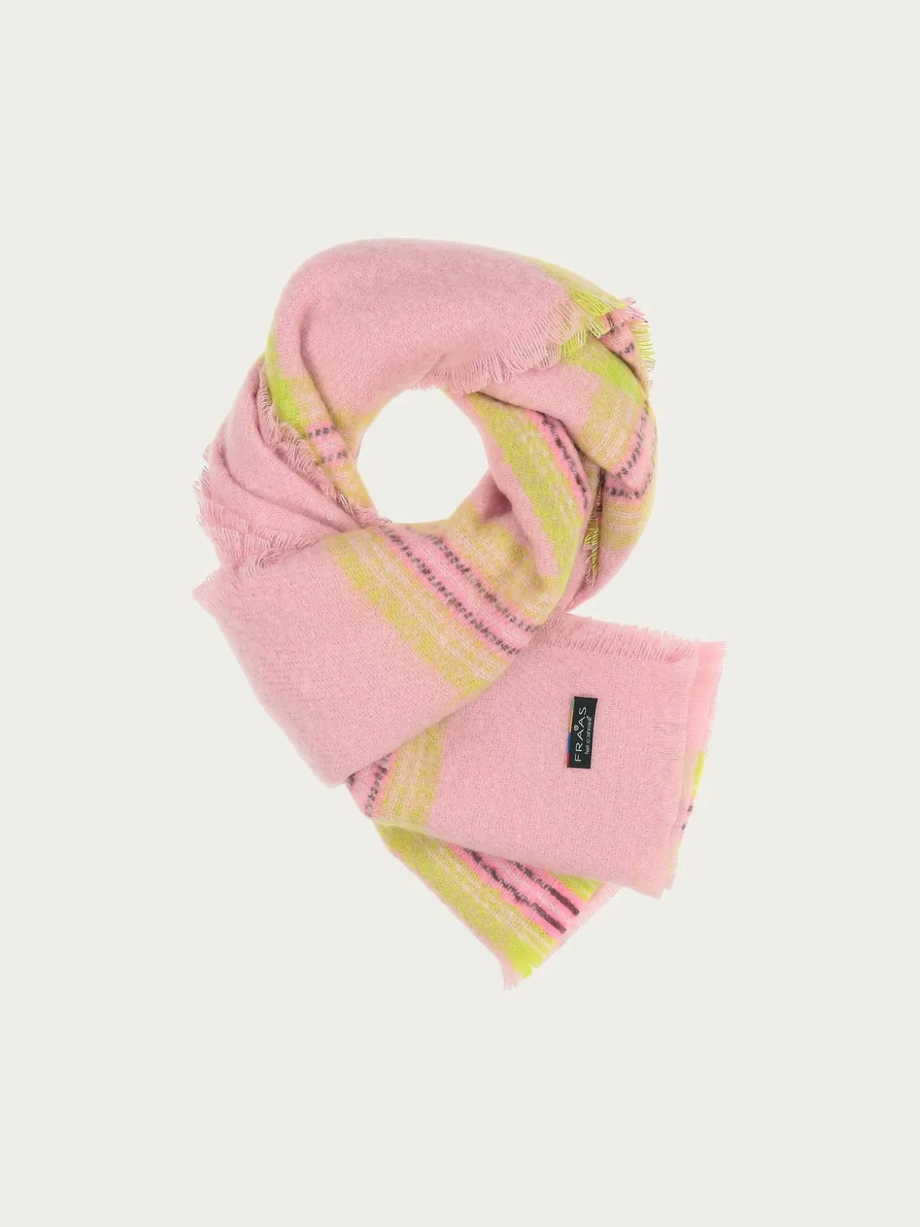Cashmink-Stola mit XL Karo-Design