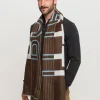 Doubleface Cashmink-Schal mit bugatti-Schriftzug  - Made in Germany