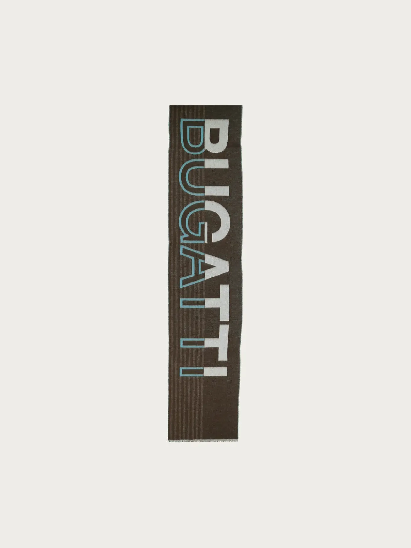 Doubleface Cashmink-Schal mit bugatti-Schriftzug - Made in Germany