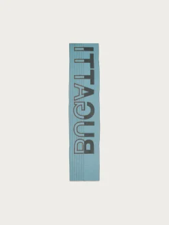 Doubleface Cashmink-Schal mit bugatti-Schriftzug - Made in Germany