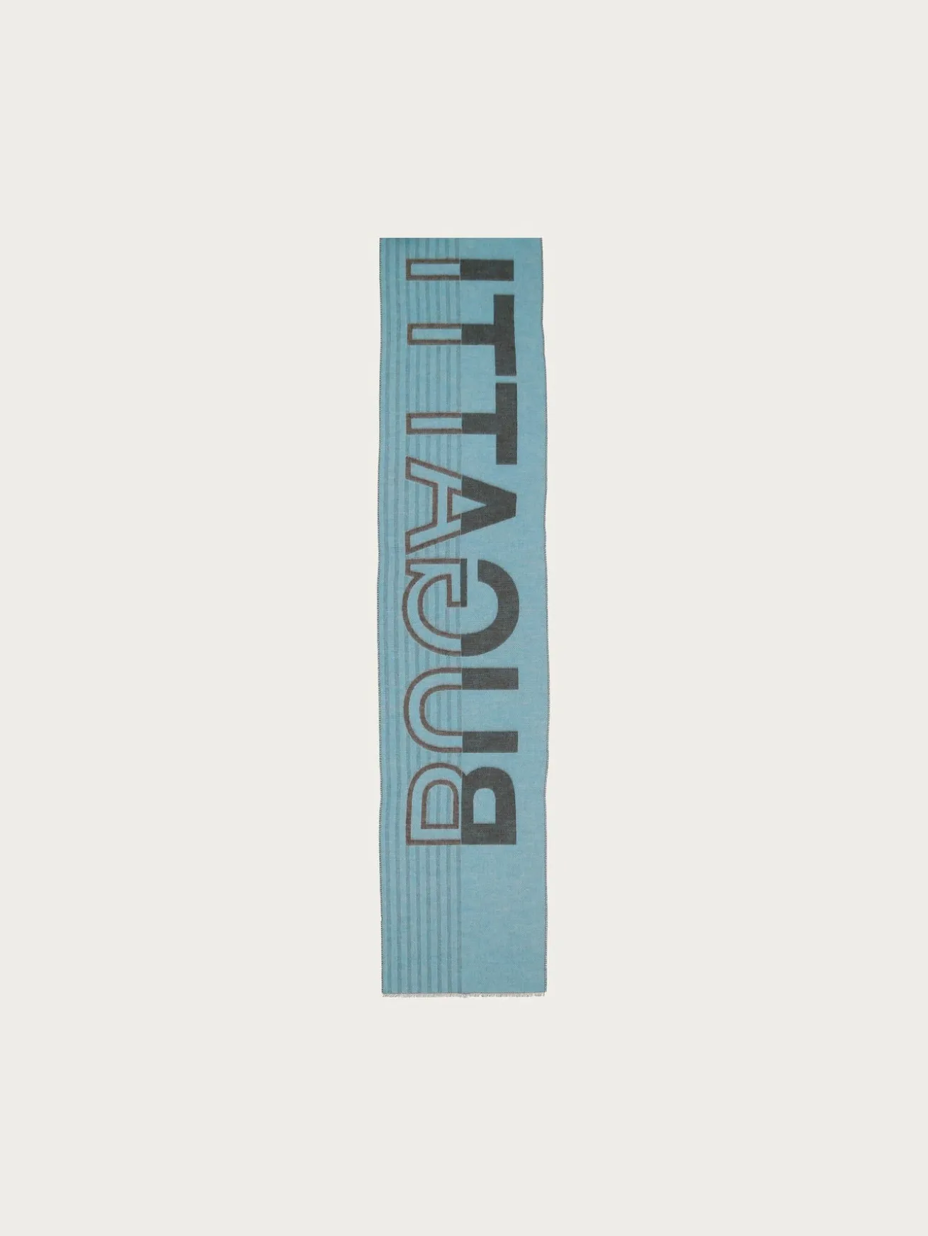 Doubleface Cashmink-Schal mit bugatti-Schriftzug - Made in Germany