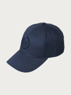 Einfarbige Baseballkappe mit gesticktem bugatti-Logo