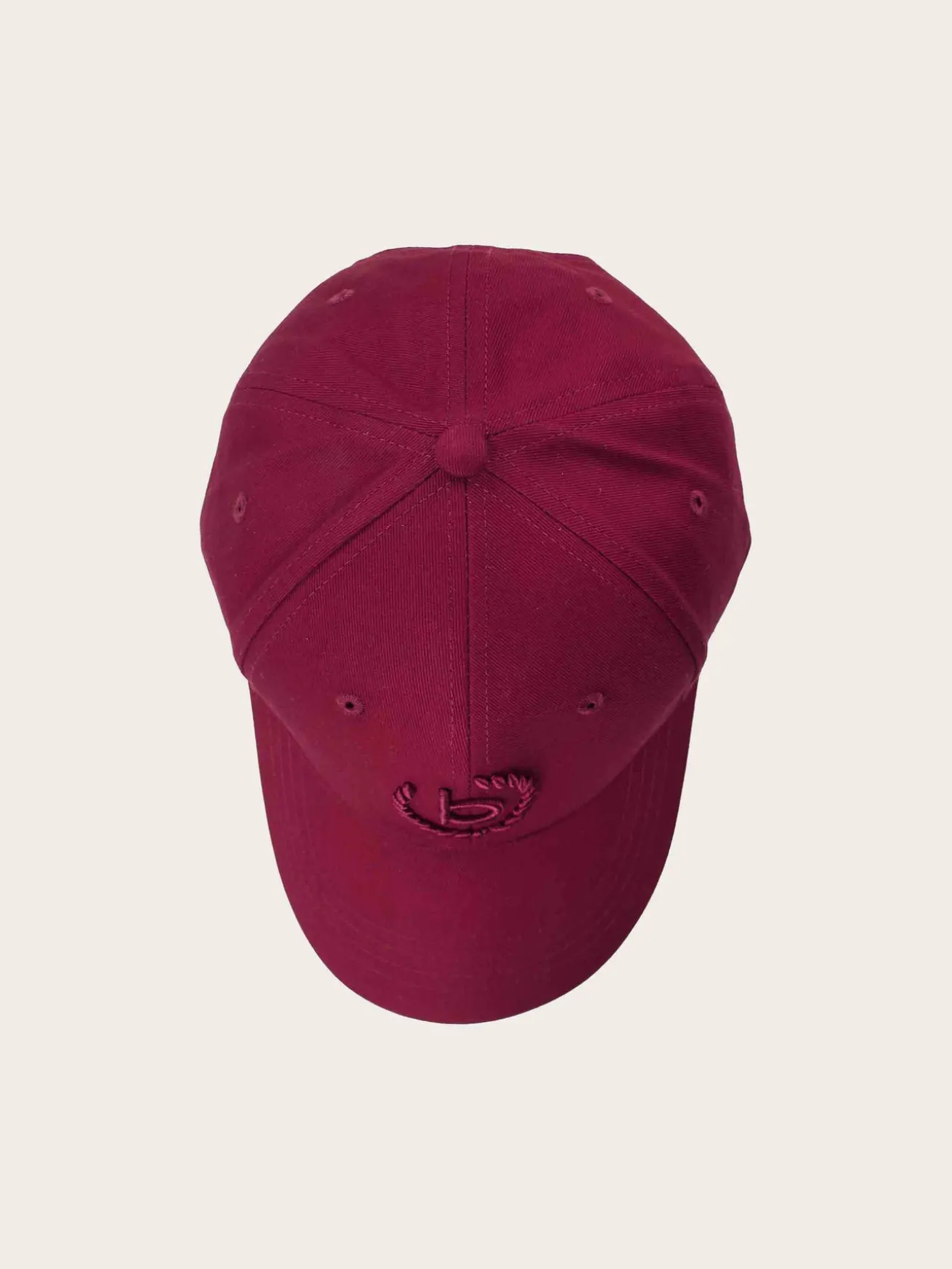 Einfarbige Baseballkappe mit gesticktem bugatti-Logo