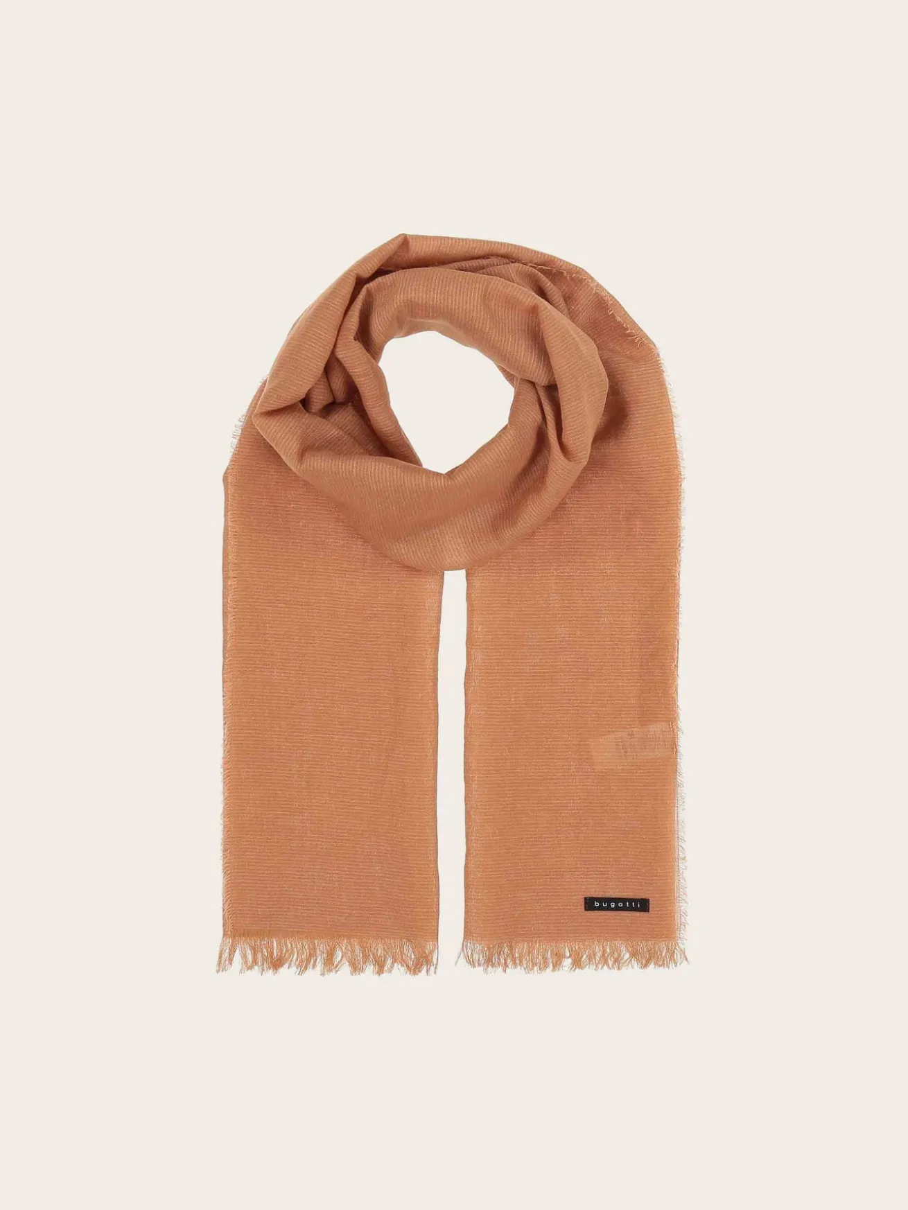 Einfarbige bugatti Stola in Leinenmischung