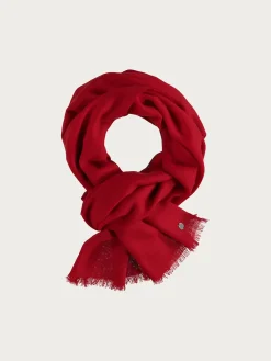 Einfarbige Pashmina aus reiner Wolle