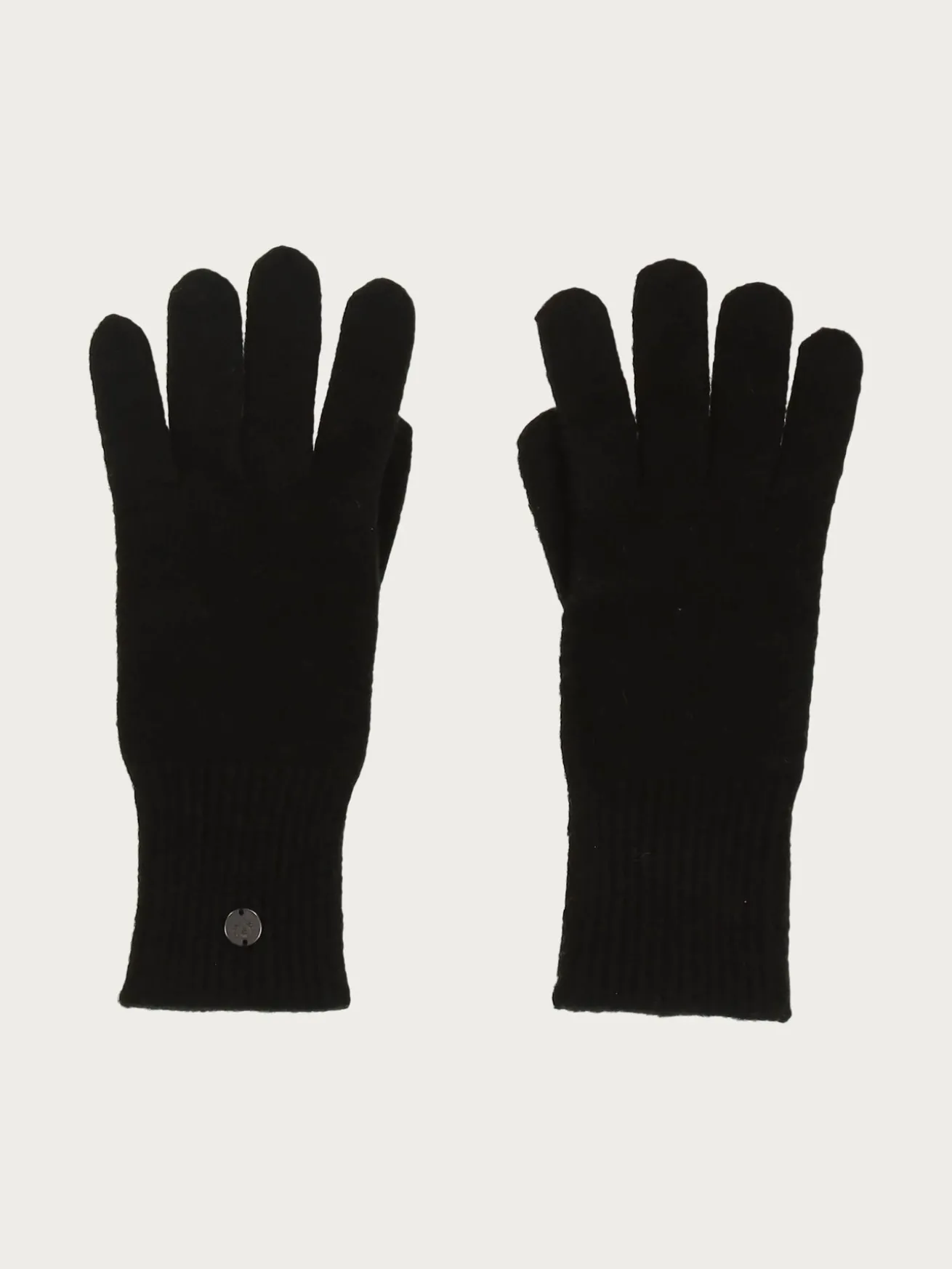 Einfarbige Strickhandschuhe in Wollmischung