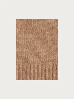 Einfarbige Strickhandschuhe in Wollmischung