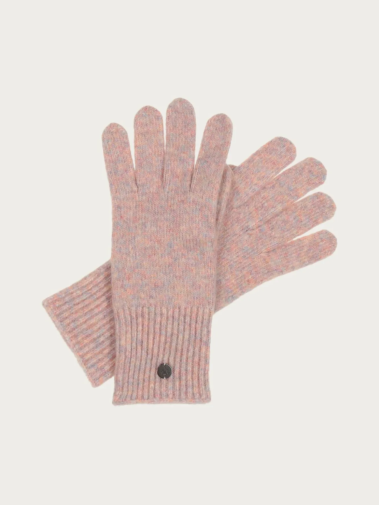 Einfarbige Strickhandschuhe in Wollmischung