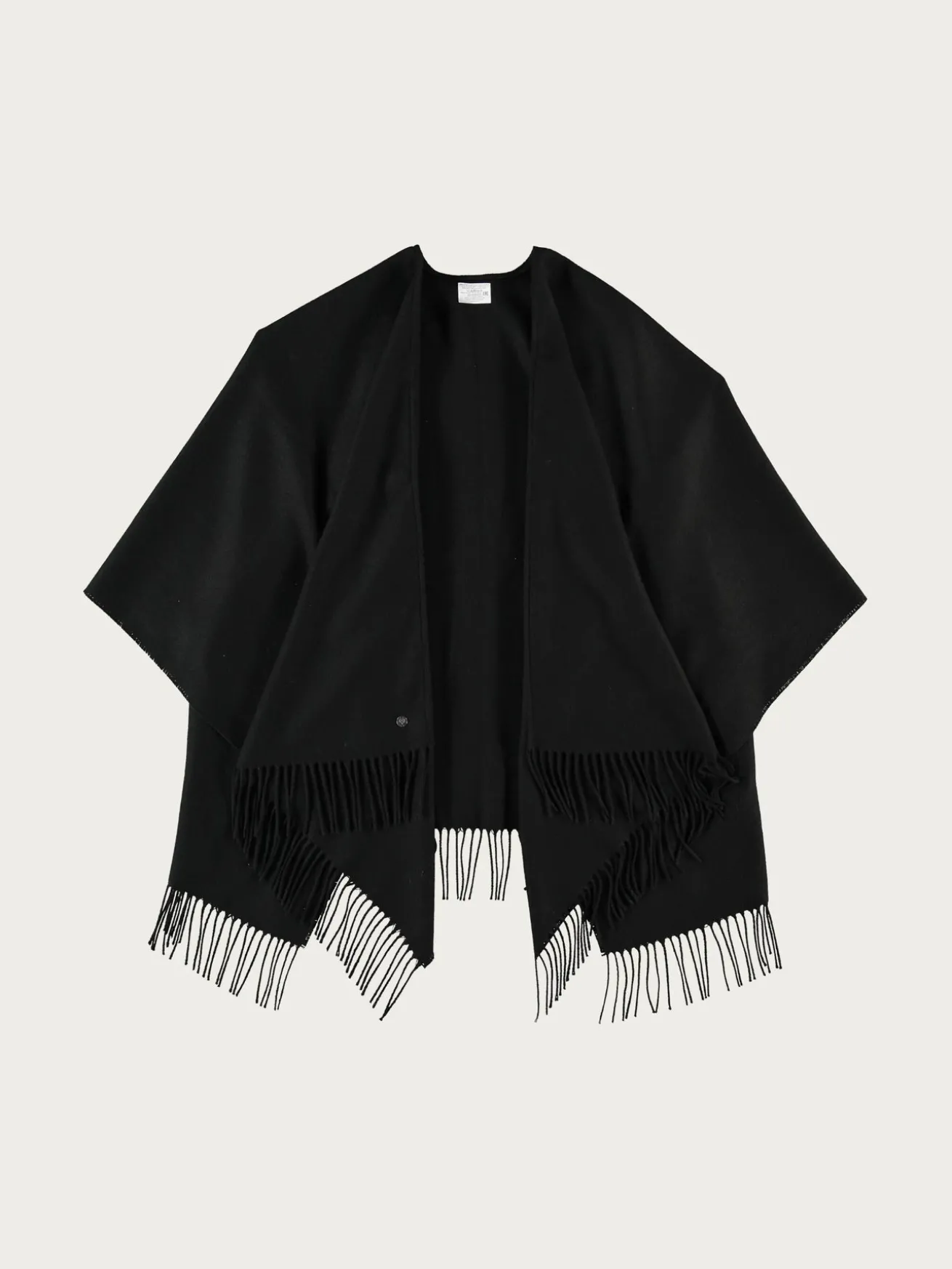 Einfarbiger Poncho aus reinem Polyacryl - Made in Germany