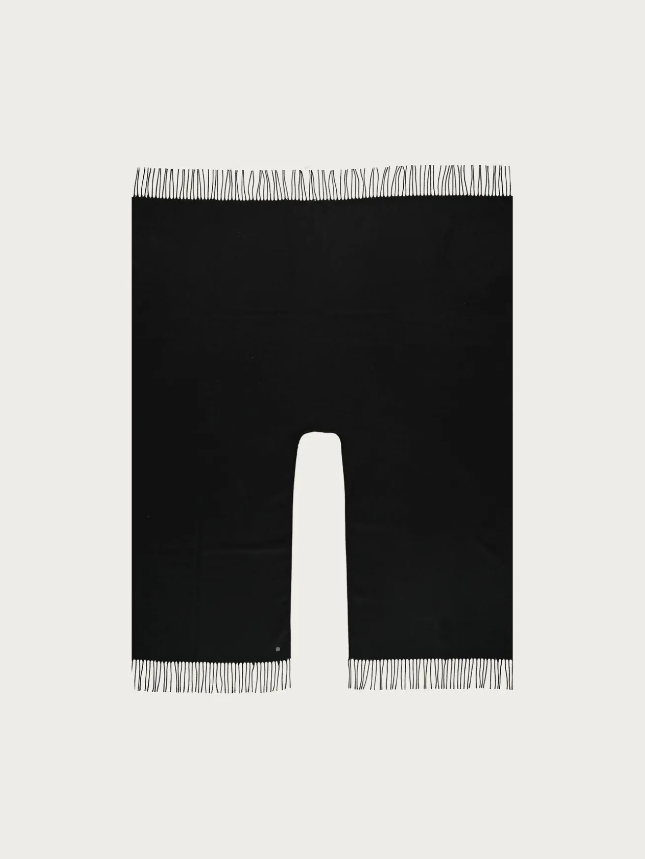 Einfarbiger Poncho aus reinem Polyacryl - Made in Germany