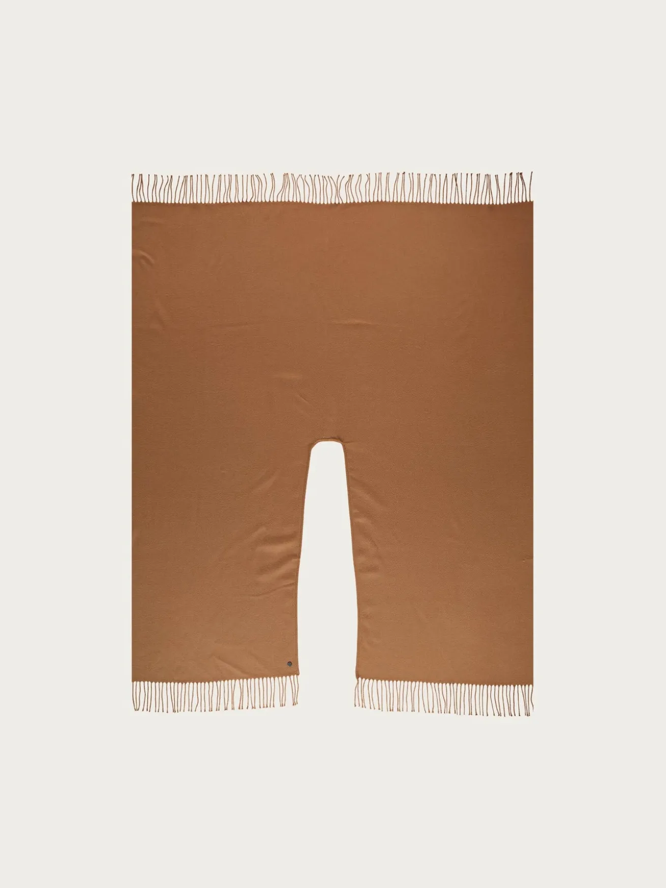 Einfarbiger Poncho aus reinem Polyacryl - Made in Germany
