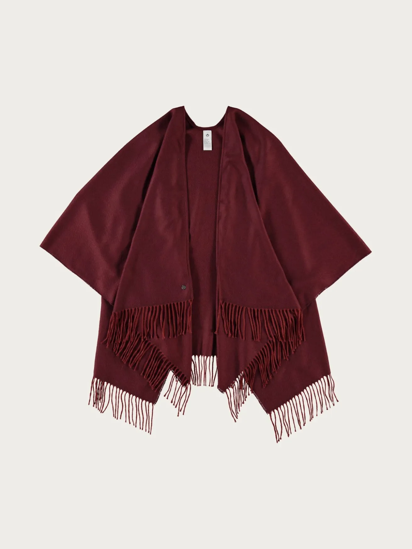 Einfarbiger Poncho aus reinem Polyacryl - Made in Germany