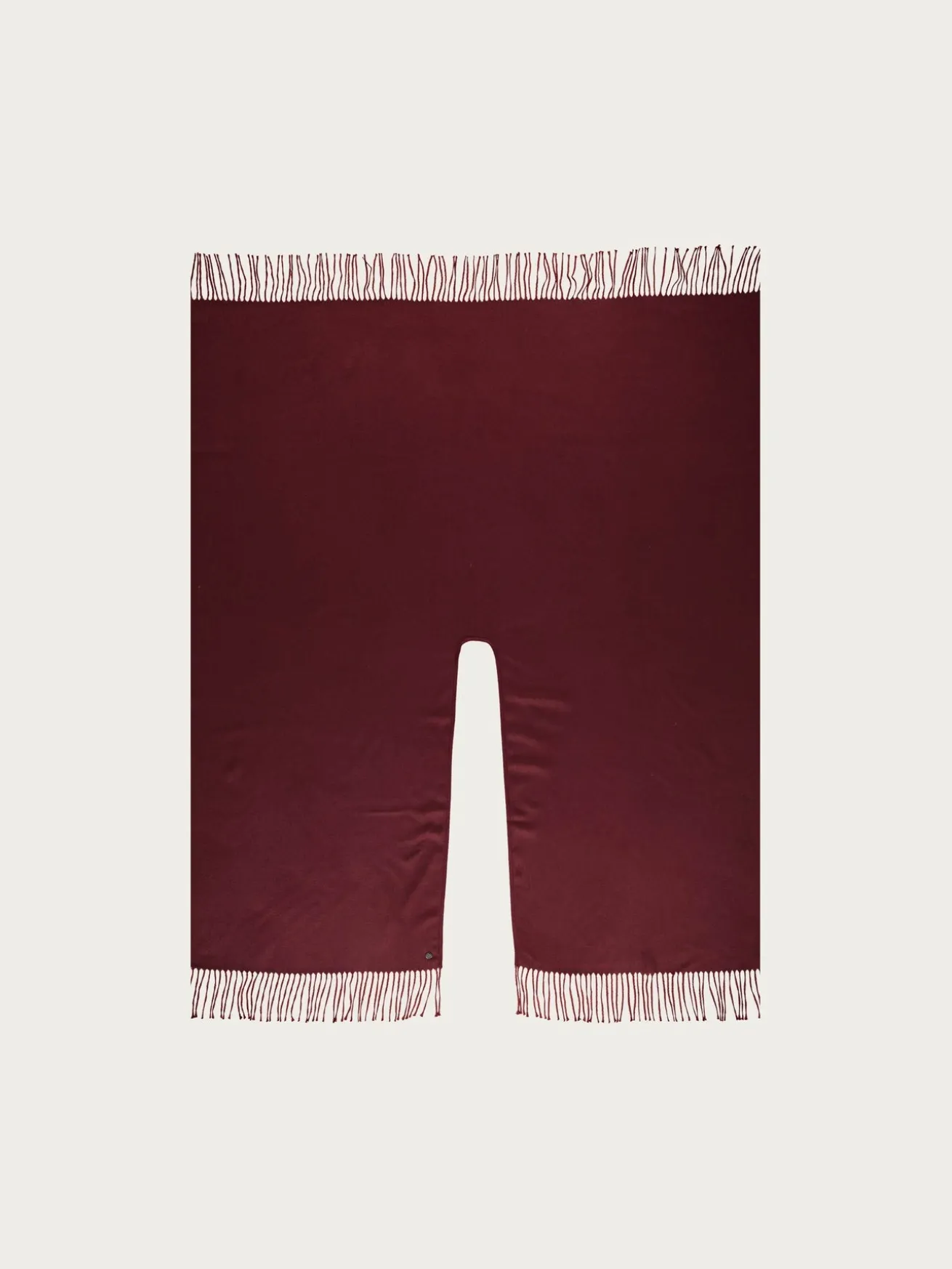 Einfarbiger Poncho aus reinem Polyacryl - Made in Germany