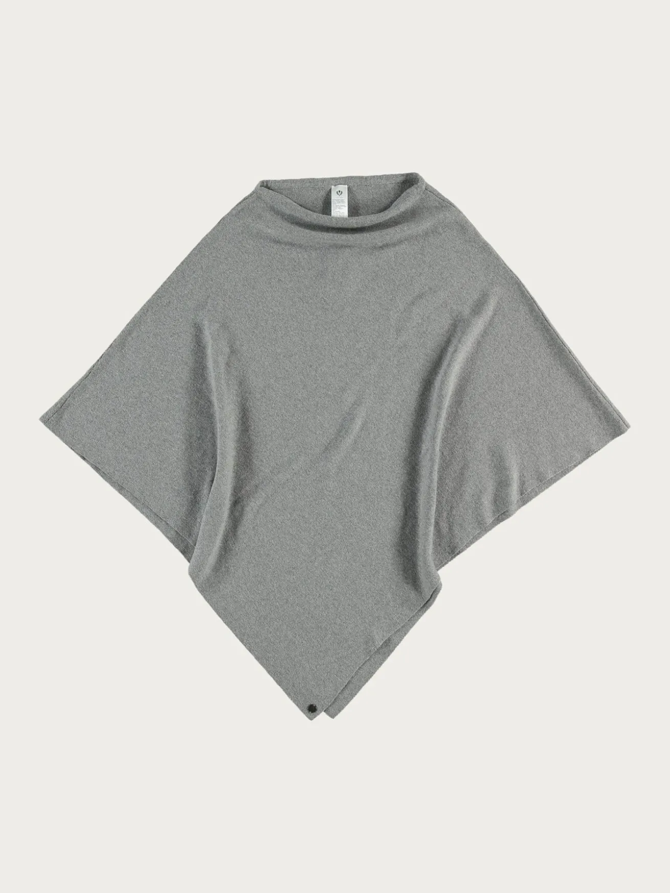 Einfarbiger Poncho in Baumwollmischung