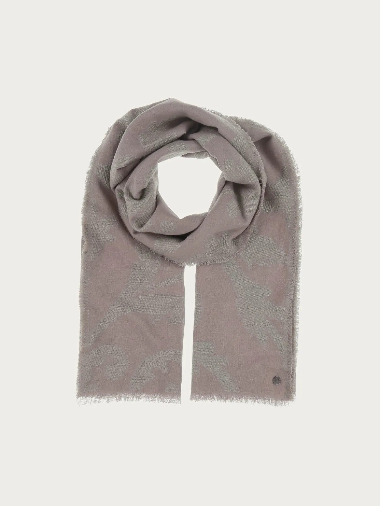 Fil Coupé Stola mit Ranken-Muster