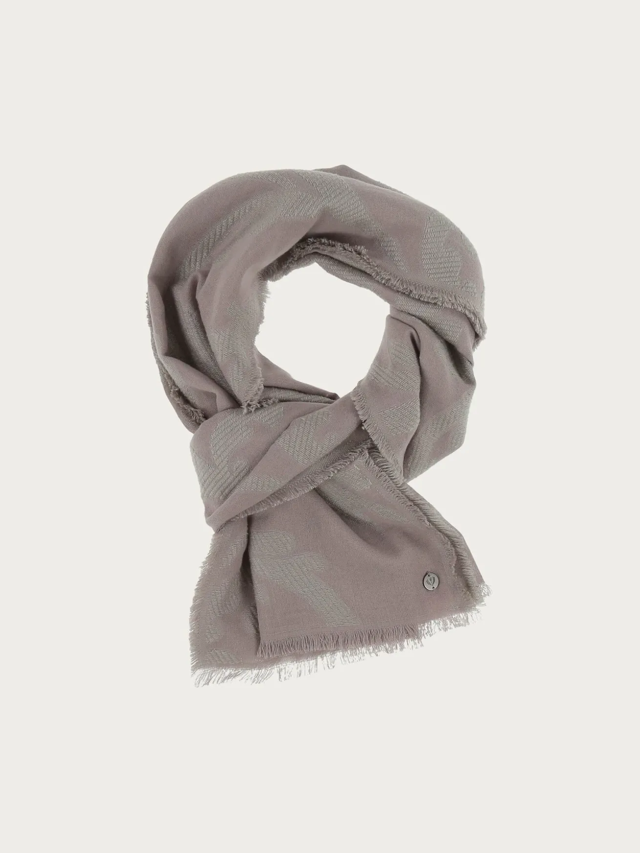 Fil Coupé Stola mit Ranken-Muster