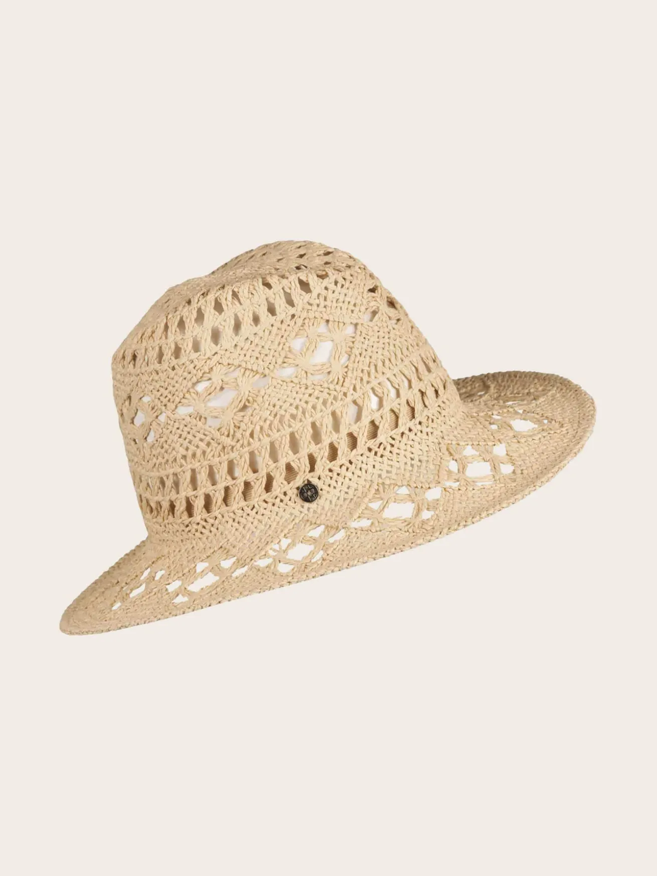 Leichter Loevenich Papier-Fedora mit Boho-Muster