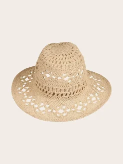 Leichter Loevenich Papier-Fedora mit Boho-Muster