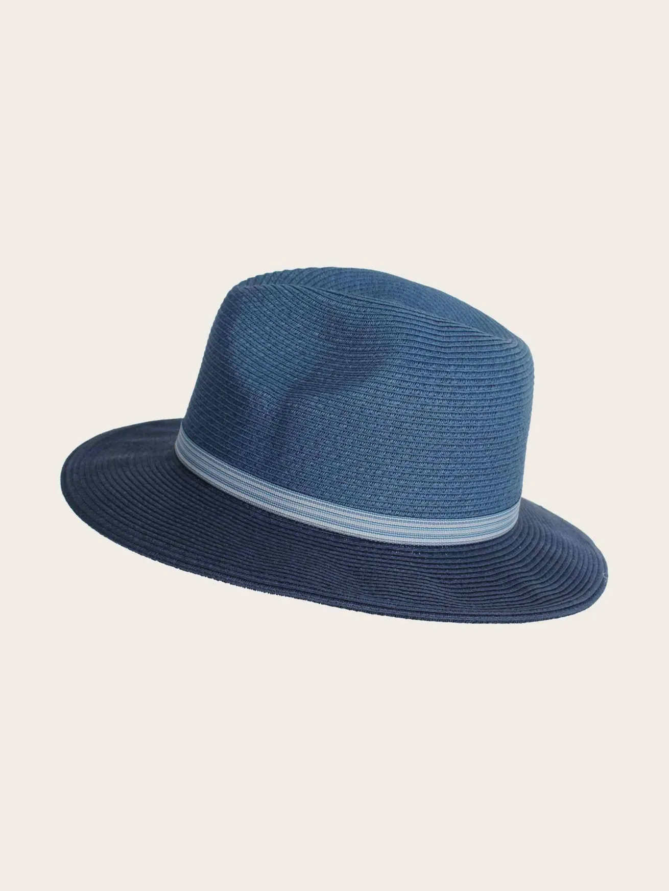 Loevenich Fedora aus Papier mit andersfarbiger Krempe