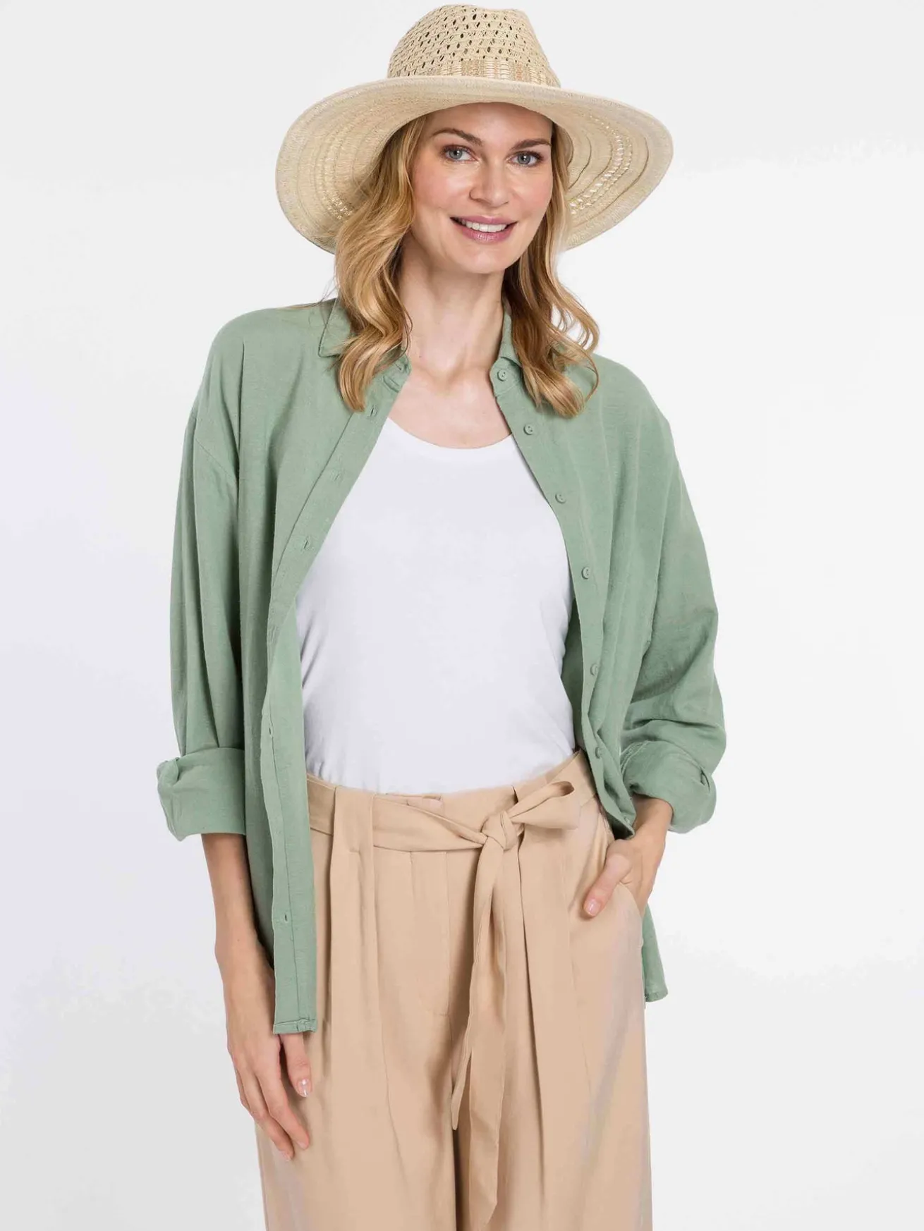 Loevenich Fedora mit Hutband aus Stroh