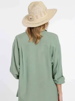 Loevenich Fedora mit Hutband aus Stroh