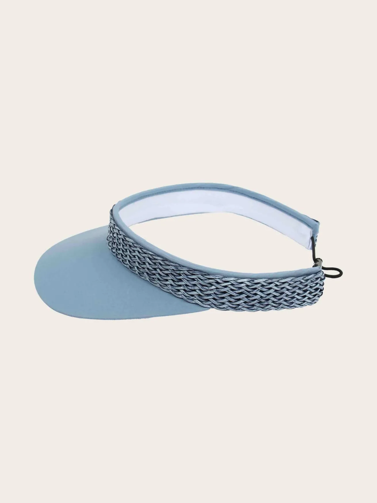 Loevenich Visor aus Baumwolle mit geflochtenem Kunstlederband