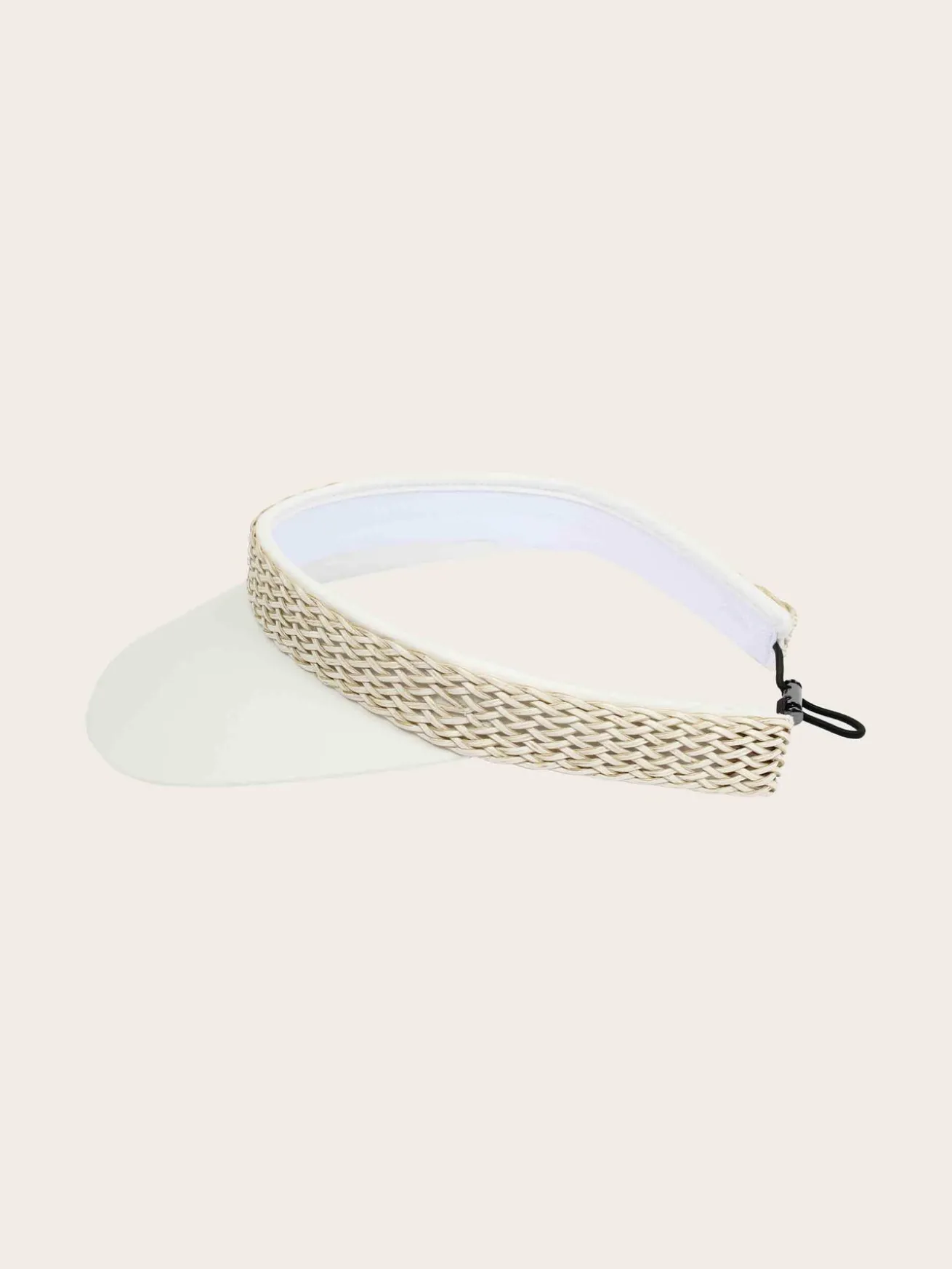 Loevenich Visor aus Baumwolle mit geflochtenem Kunstlederband