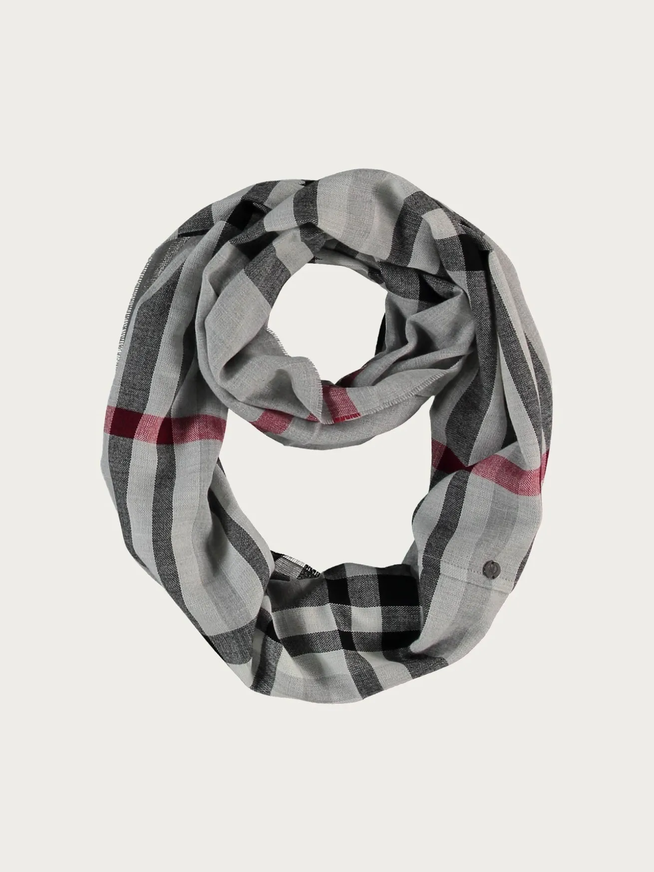Loop mit FRAAS Plaid Karo - Made in Germany