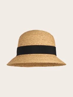 Lässiger Loevenich Strohhut aus Raffia geflochten