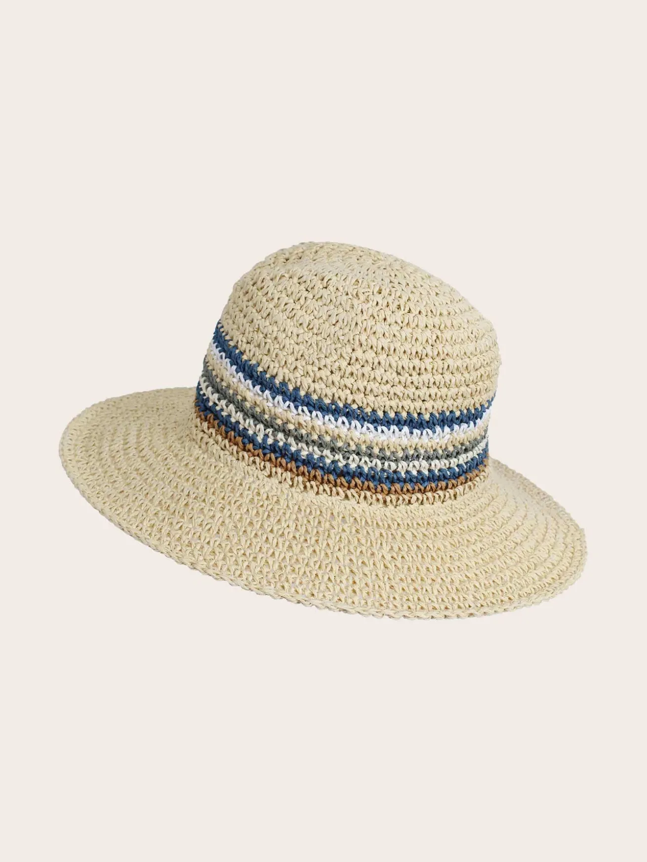 Modischer Loevenich Fedora mit buntem Streifenmuster