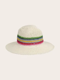 Modischer Loevenich Fedora mit buntem Streifenmuster