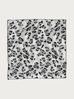 Nickituch aus reiner Seide mit Animal Print